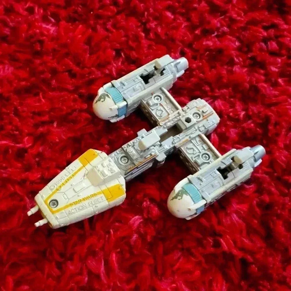 STAR WARS ACTION FLEET 1996 Y Wing Starfighter MICRO MACHINES - Picture 3 of 5